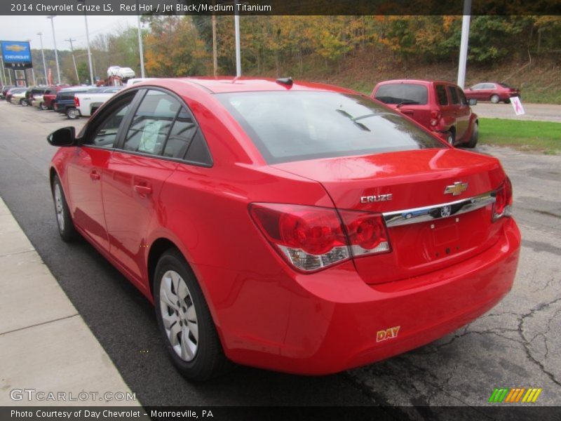 Red Hot / Jet Black/Medium Titanium 2014 Chevrolet Cruze LS