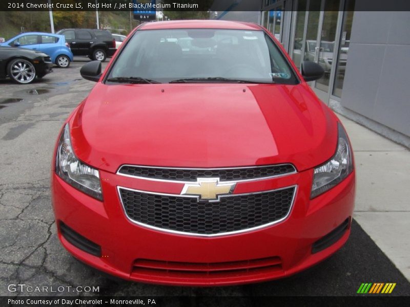 Red Hot / Jet Black/Medium Titanium 2014 Chevrolet Cruze LS
