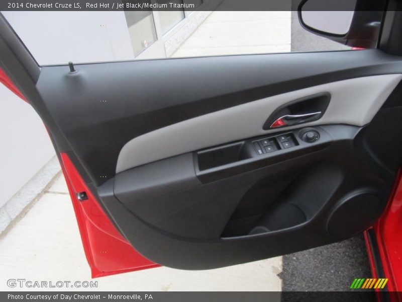 Red Hot / Jet Black/Medium Titanium 2014 Chevrolet Cruze LS