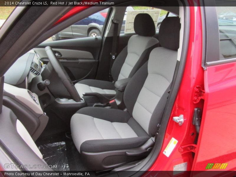 Red Hot / Jet Black/Medium Titanium 2014 Chevrolet Cruze LS