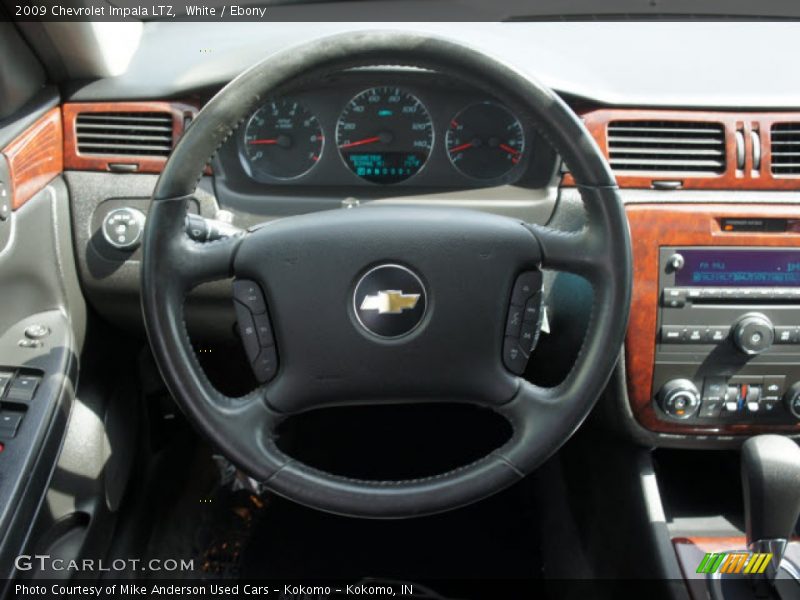 White / Ebony 2009 Chevrolet Impala LTZ
