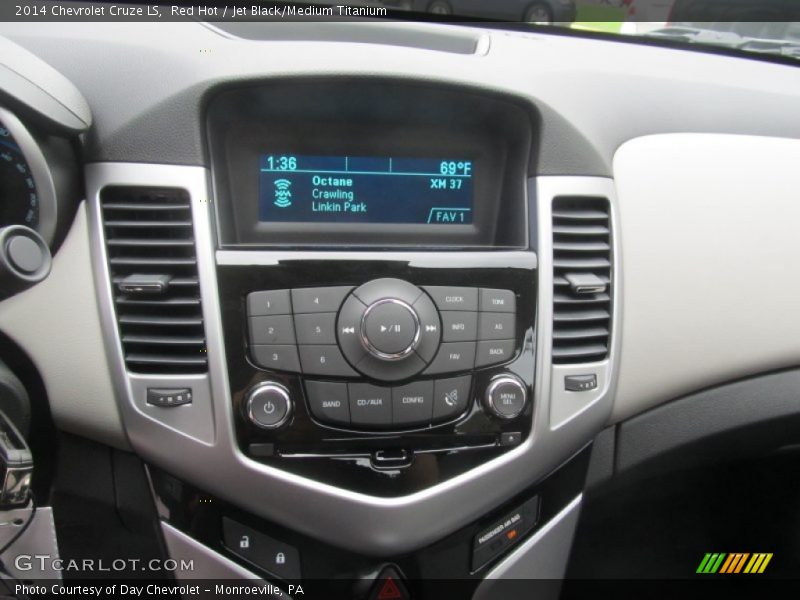 Red Hot / Jet Black/Medium Titanium 2014 Chevrolet Cruze LS