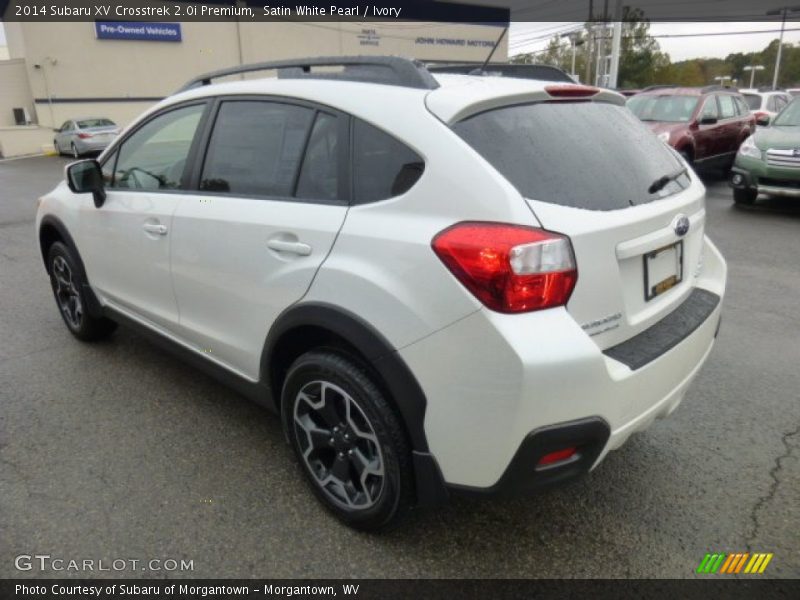 Satin White Pearl / Ivory 2014 Subaru XV Crosstrek 2.0i Premium