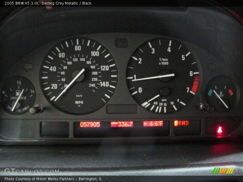 Sterling Grey Metallic / Black 2005 BMW X5 3.0i