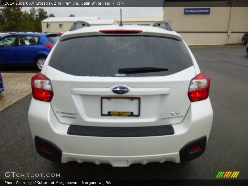 Satin White Pearl / Ivory 2014 Subaru XV Crosstrek 2.0i Premium