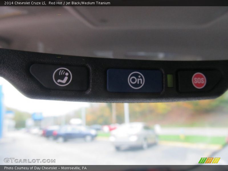 Red Hot / Jet Black/Medium Titanium 2014 Chevrolet Cruze LS