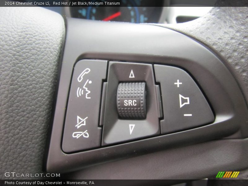 Red Hot / Jet Black/Medium Titanium 2014 Chevrolet Cruze LS