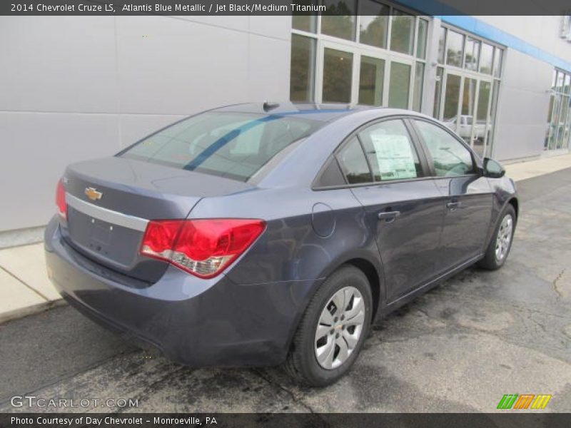Atlantis Blue Metallic / Jet Black/Medium Titanium 2014 Chevrolet Cruze LS