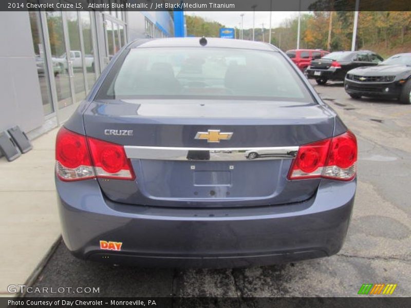 Atlantis Blue Metallic / Jet Black/Medium Titanium 2014 Chevrolet Cruze LS