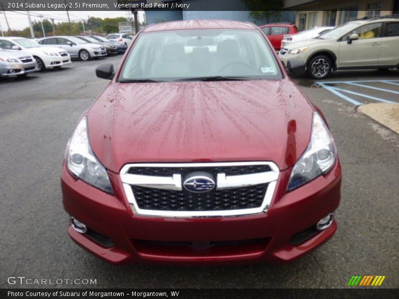 Venetian Red Pearl / Ivory 2014 Subaru Legacy 2.5i Premium