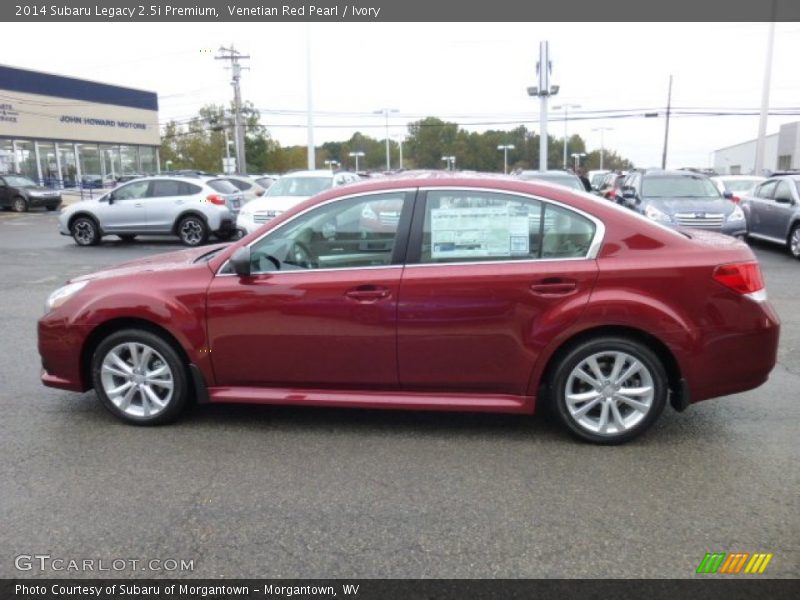 Venetian Red Pearl / Ivory 2014 Subaru Legacy 2.5i Premium
