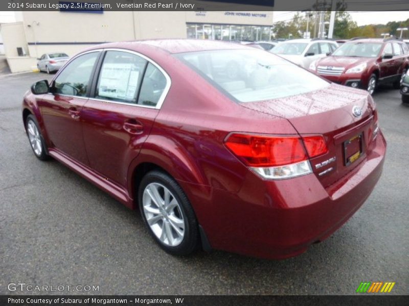 Venetian Red Pearl / Ivory 2014 Subaru Legacy 2.5i Premium
