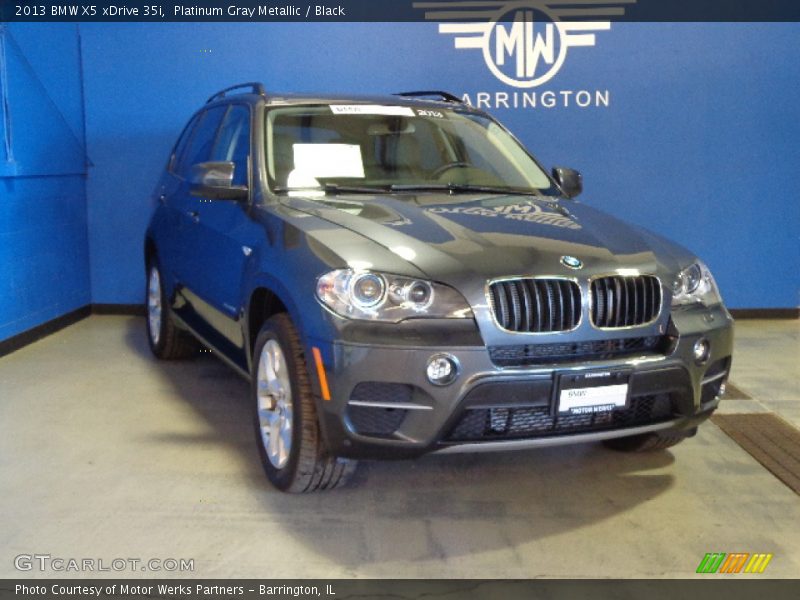 Platinum Gray Metallic / Black 2013 BMW X5 xDrive 35i