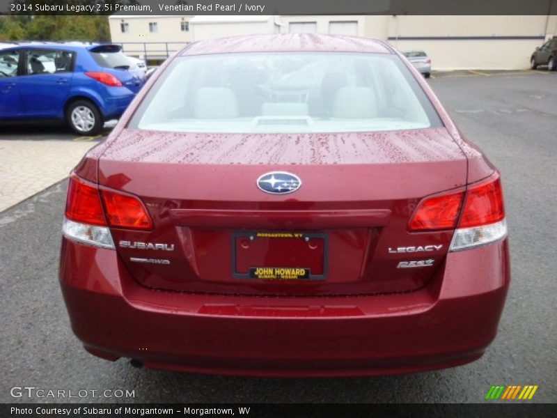 Venetian Red Pearl / Ivory 2014 Subaru Legacy 2.5i Premium