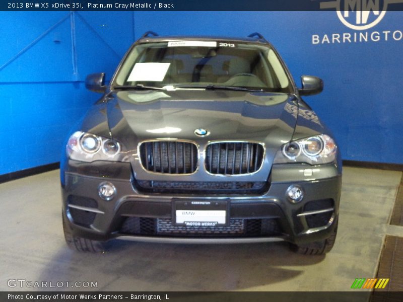 Platinum Gray Metallic / Black 2013 BMW X5 xDrive 35i