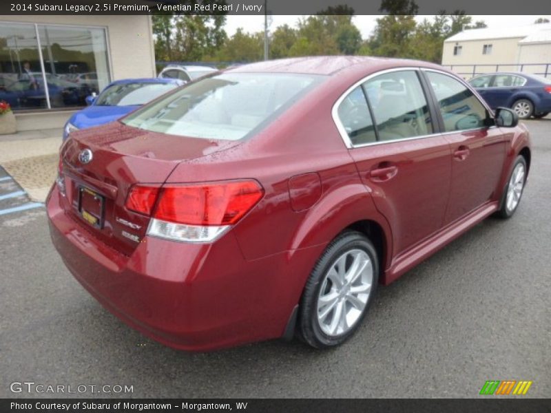 Venetian Red Pearl / Ivory 2014 Subaru Legacy 2.5i Premium