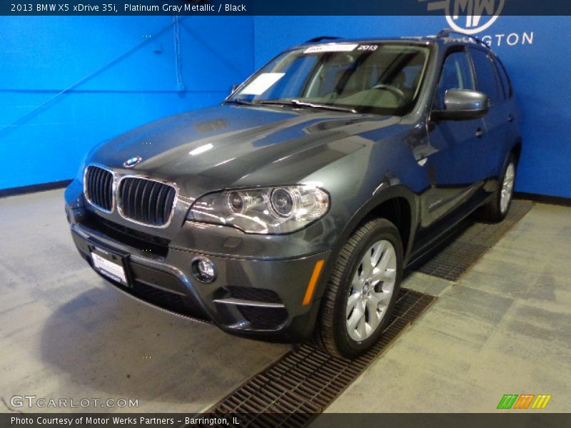 Platinum Gray Metallic / Black 2013 BMW X5 xDrive 35i