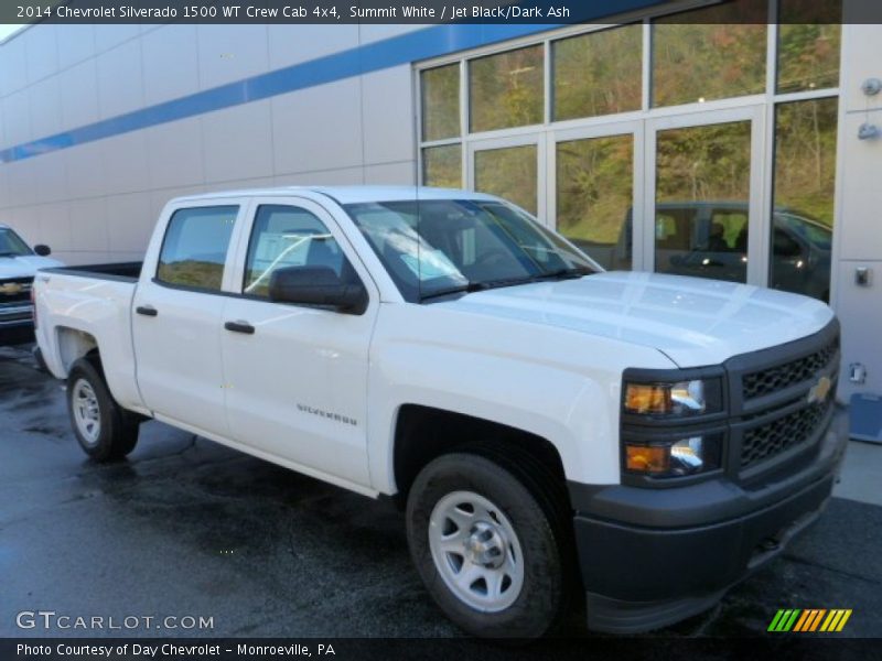 Summit White / Jet Black/Dark Ash 2014 Chevrolet Silverado 1500 WT Crew Cab 4x4