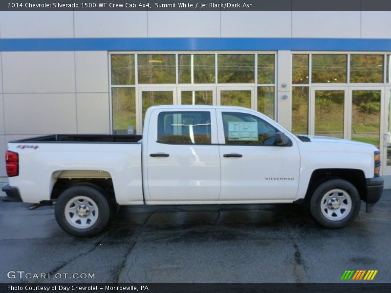 Summit White / Jet Black/Dark Ash 2014 Chevrolet Silverado 1500 WT Crew Cab 4x4