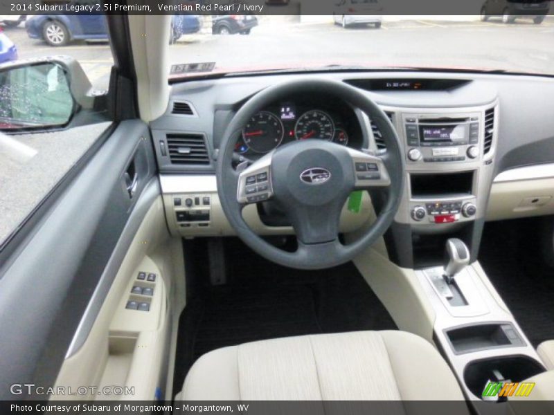Venetian Red Pearl / Ivory 2014 Subaru Legacy 2.5i Premium