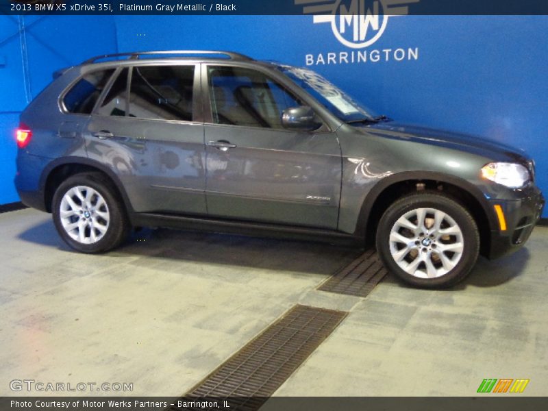 Platinum Gray Metallic / Black 2013 BMW X5 xDrive 35i