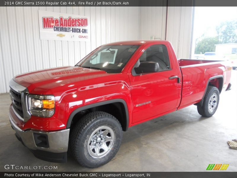 Fire Red / Jet Black/Dark Ash 2014 GMC Sierra 1500 Regular Cab 4x4