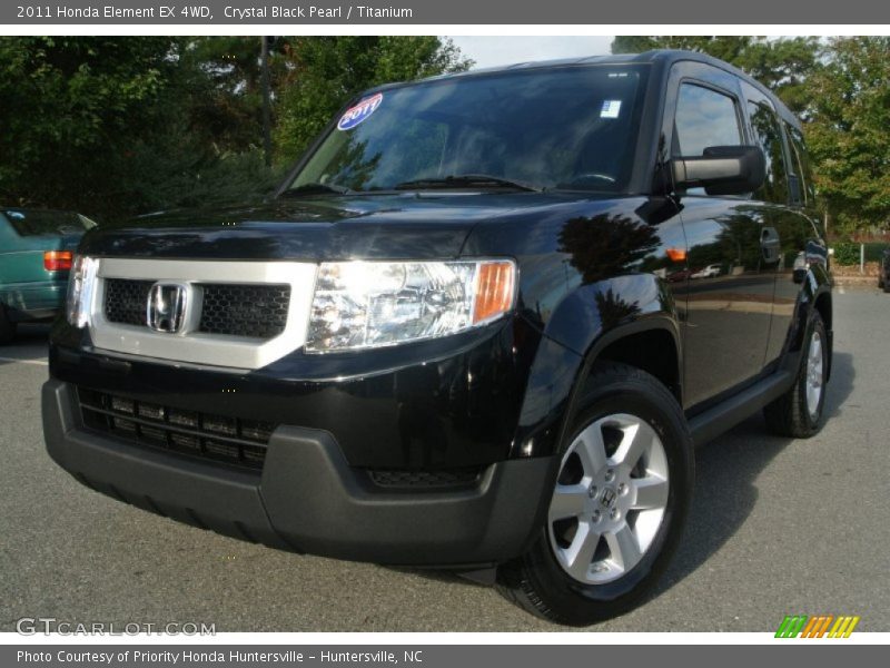 Crystal Black Pearl / Titanium 2011 Honda Element EX 4WD