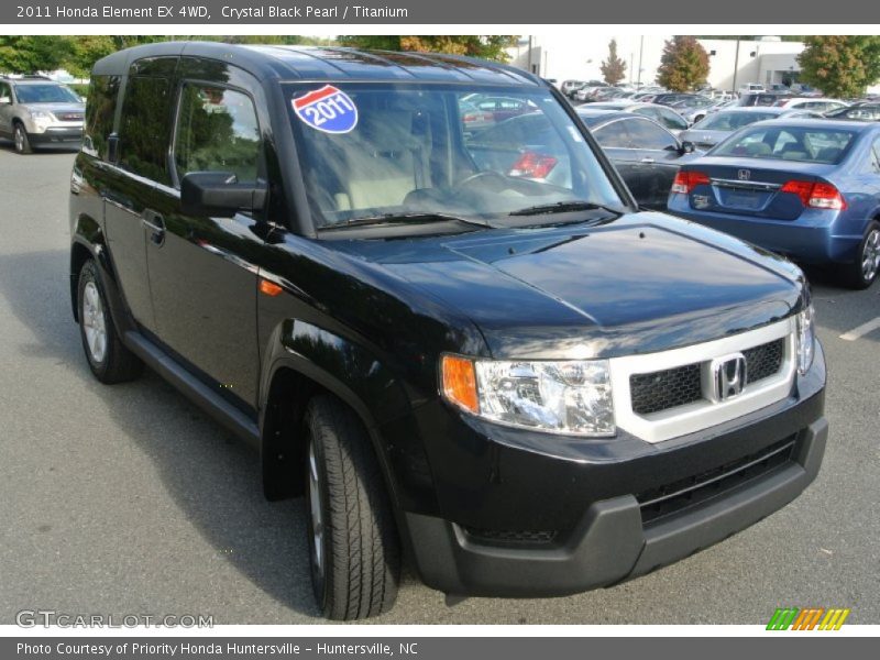 Crystal Black Pearl / Titanium 2011 Honda Element EX 4WD