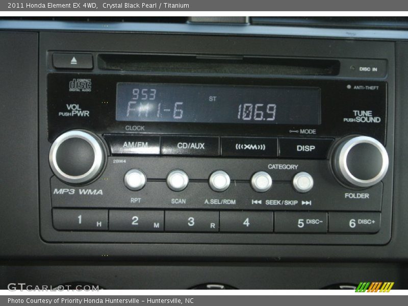 Crystal Black Pearl / Titanium 2011 Honda Element EX 4WD