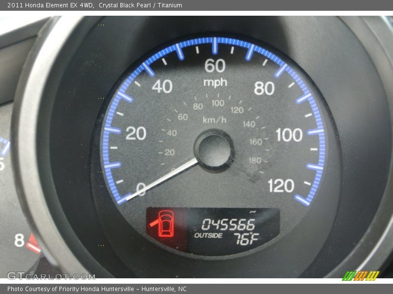 Crystal Black Pearl / Titanium 2011 Honda Element EX 4WD