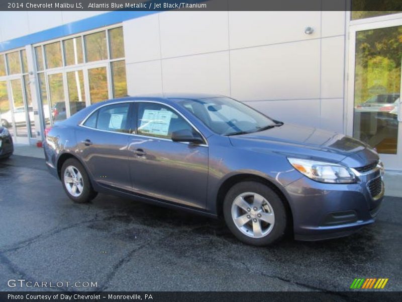 Atlantis Blue Metallic / Jet Black/Titanium 2014 Chevrolet Malibu LS