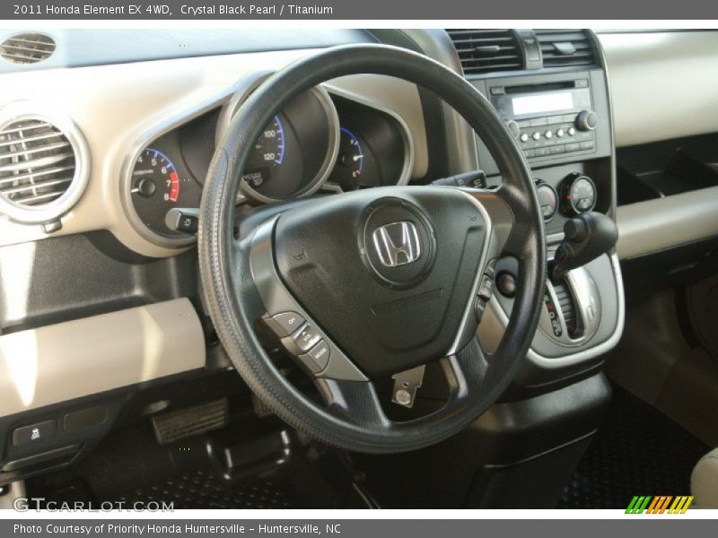 Crystal Black Pearl / Titanium 2011 Honda Element EX 4WD