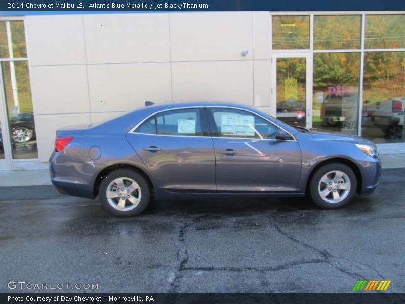 Atlantis Blue Metallic / Jet Black/Titanium 2014 Chevrolet Malibu LS