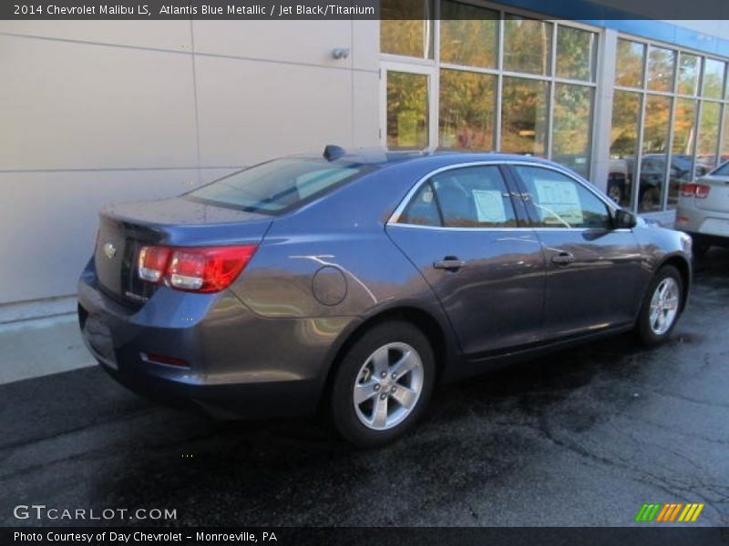 Atlantis Blue Metallic / Jet Black/Titanium 2014 Chevrolet Malibu LS