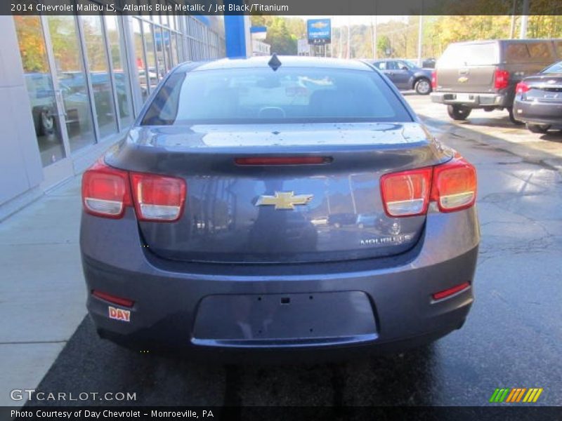 Atlantis Blue Metallic / Jet Black/Titanium 2014 Chevrolet Malibu LS