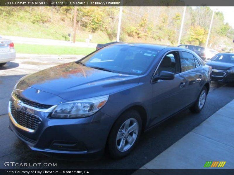 Atlantis Blue Metallic / Jet Black/Titanium 2014 Chevrolet Malibu LS