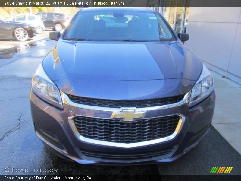 Atlantis Blue Metallic / Jet Black/Titanium 2014 Chevrolet Malibu LS