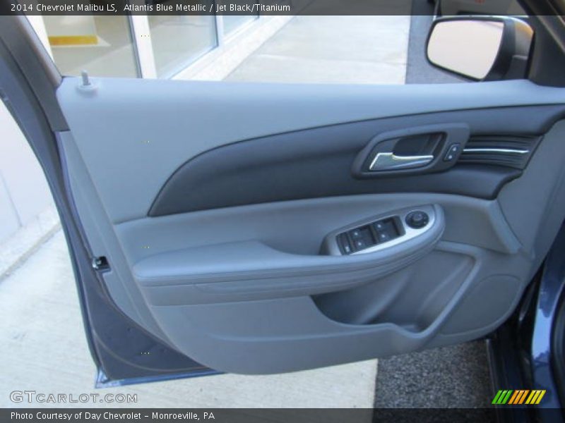 Atlantis Blue Metallic / Jet Black/Titanium 2014 Chevrolet Malibu LS