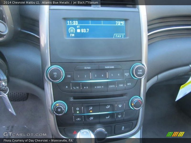 Atlantis Blue Metallic / Jet Black/Titanium 2014 Chevrolet Malibu LS