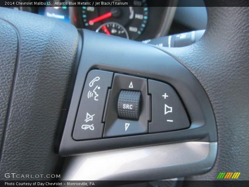 Atlantis Blue Metallic / Jet Black/Titanium 2014 Chevrolet Malibu LS