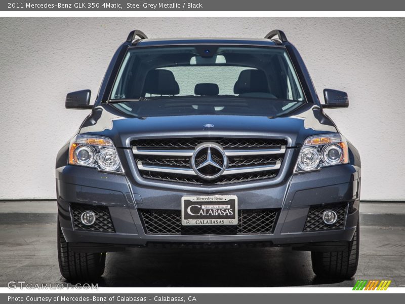 Steel Grey Metallic / Black 2011 Mercedes-Benz GLK 350 4Matic