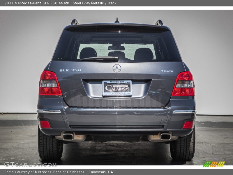 Steel Grey Metallic / Black 2011 Mercedes-Benz GLK 350 4Matic