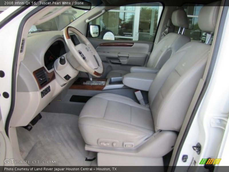 Tuscan Pearl White / Stone 2008 Infiniti QX 56