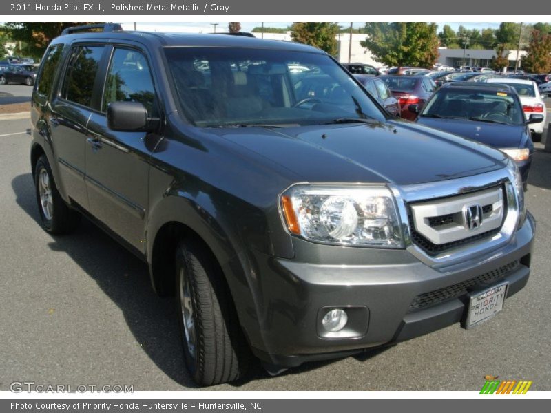 Polished Metal Metallic / Gray 2011 Honda Pilot EX-L