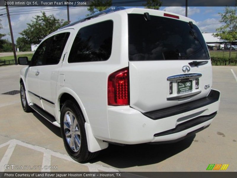 Tuscan Pearl White / Stone 2008 Infiniti QX 56