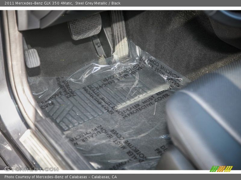 Steel Grey Metallic / Black 2011 Mercedes-Benz GLK 350 4Matic