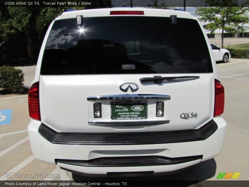 Tuscan Pearl White / Stone 2008 Infiniti QX 56