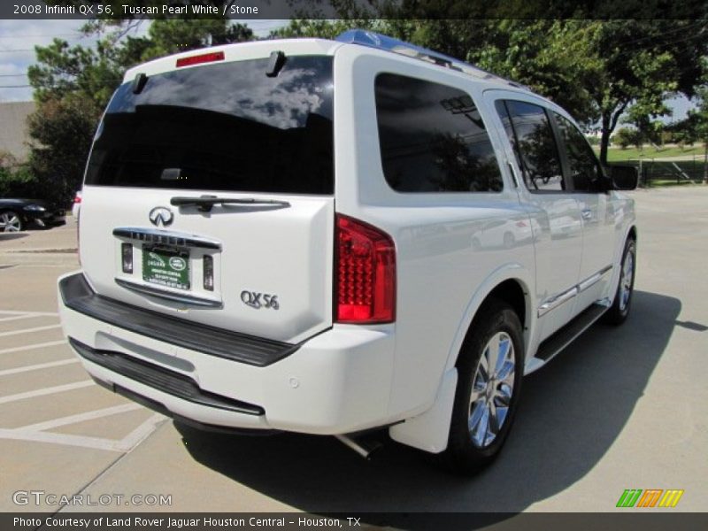 Tuscan Pearl White / Stone 2008 Infiniti QX 56