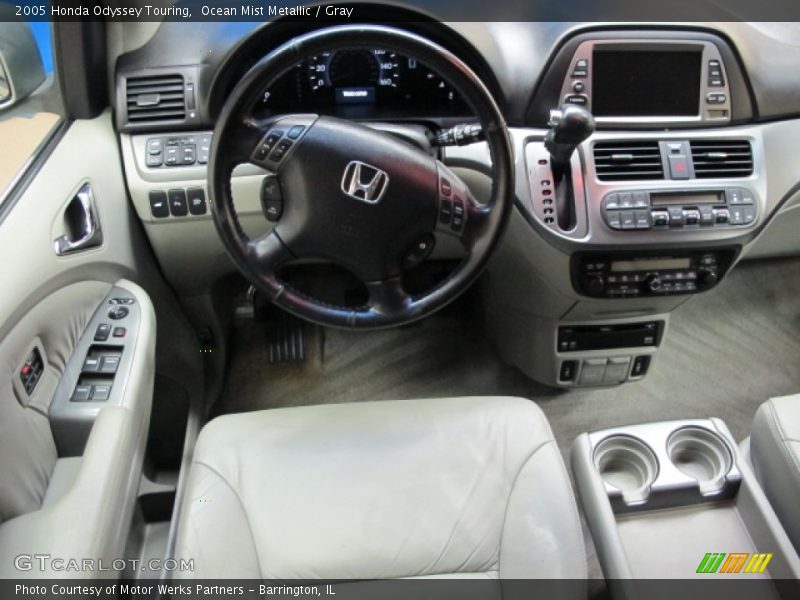 Ocean Mist Metallic / Gray 2005 Honda Odyssey Touring