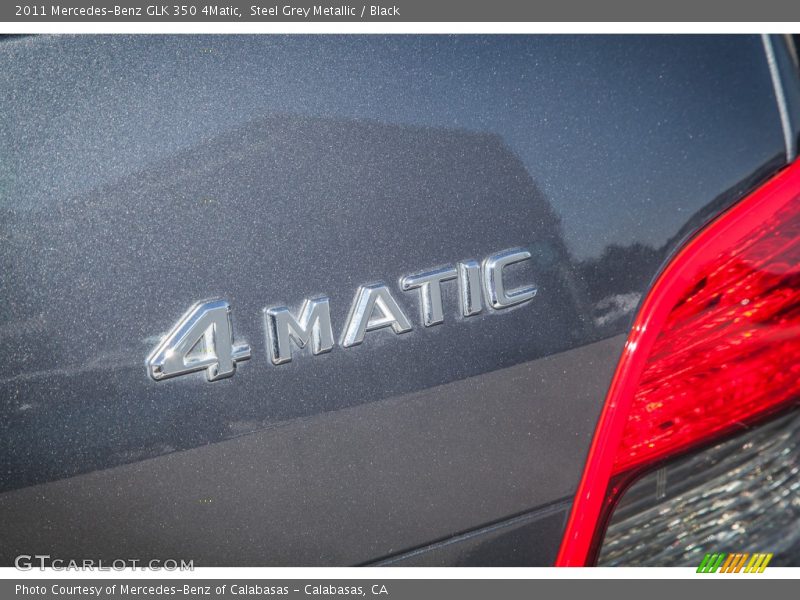 Steel Grey Metallic / Black 2011 Mercedes-Benz GLK 350 4Matic